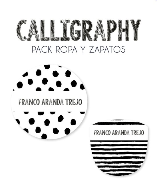 Pack Ropa y Zapatos Calligraphy