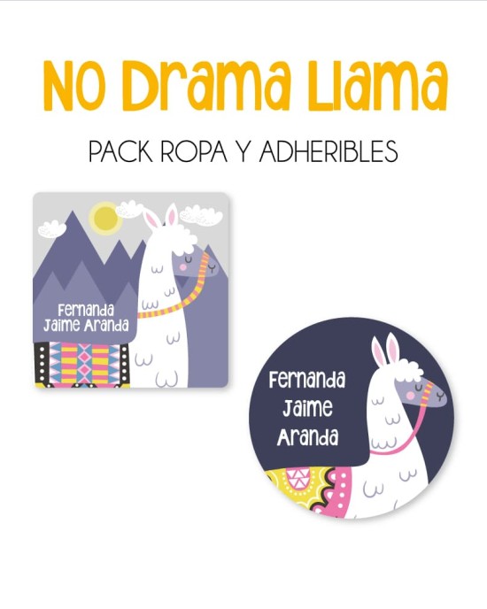 Pack Ropa y Escuela No Drama Llama