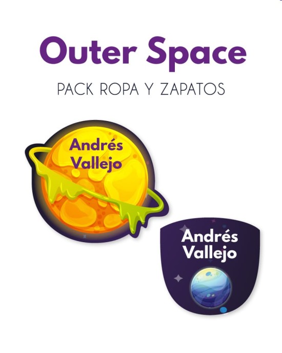 Pack Ropa y Zapatos Outer Space