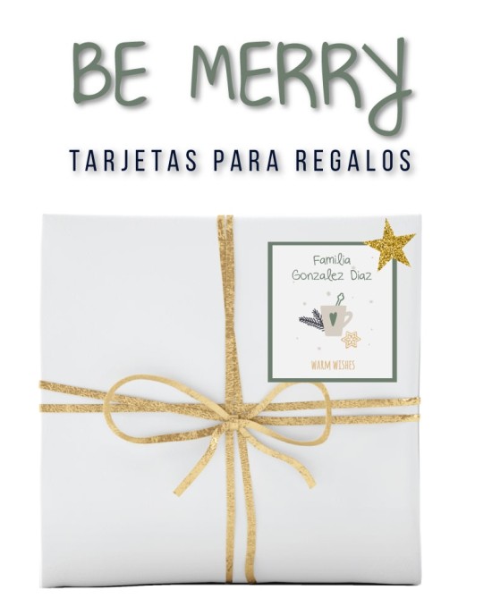 Navidad Tarjetas Be Merry