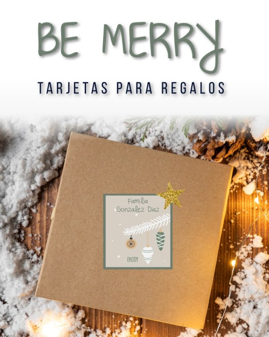 Navidad Tarjetas Be Merry