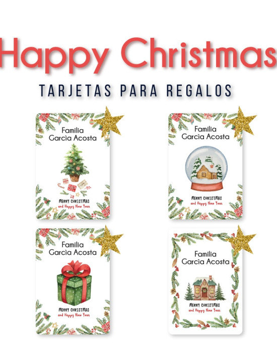 Navidad Tarjetas Happy Christmas