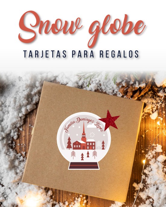 Navidad Tarjetas Snow Globe