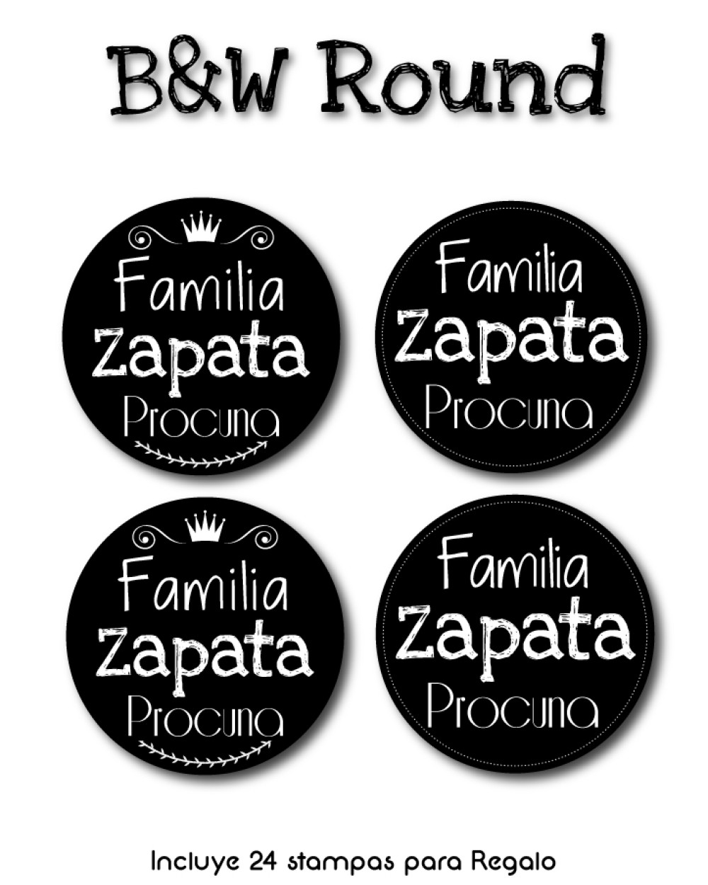 Regalo B&W Round - Regalo B&W Round\