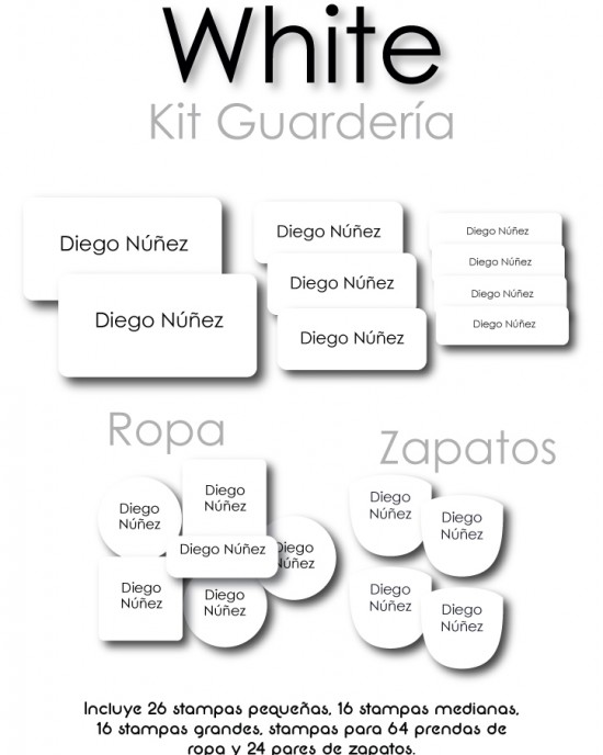 Kit Guarderia White | Pack Guarderia