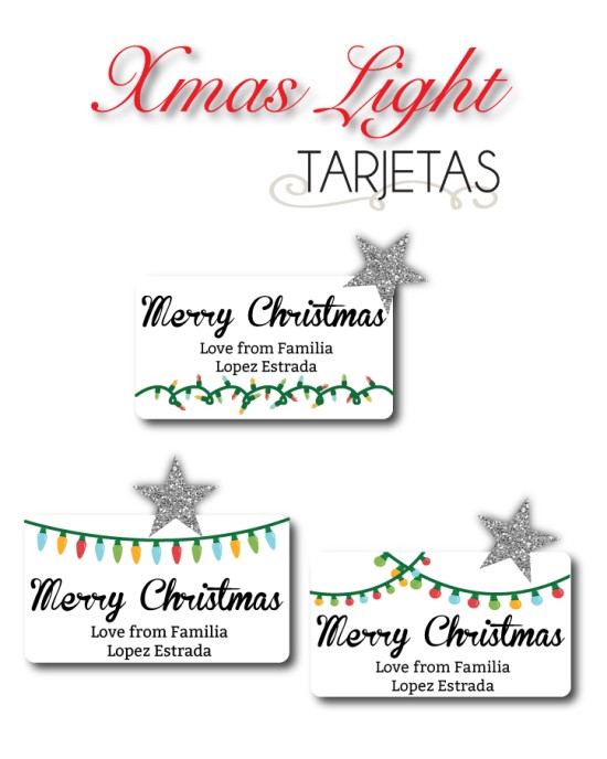 Navidad Tarjetas Xmas Lights