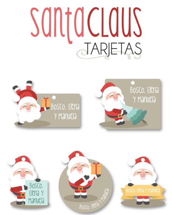 Navidad Tarjetas Santa Claus