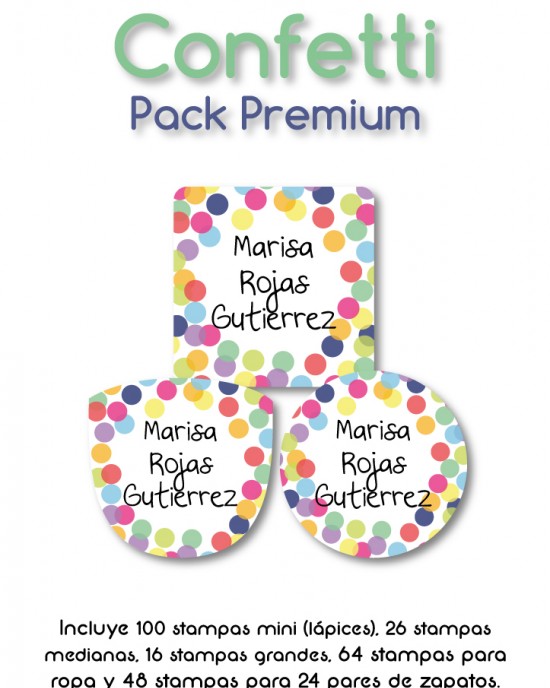 Pack Premium Ropa, Zapatos y Escuela Confetti | Pack Premium