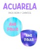 Pack Ropa y Zapatos Acuarela