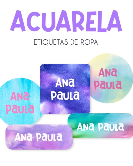 Pack Ropa y Escuela Acuarela